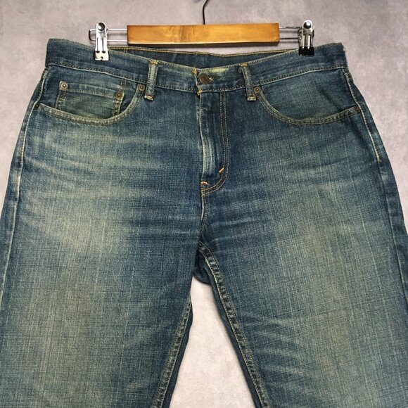 Levis Mens 559 Relaxed Straight Fit Blue Jeans size 33x32 Cotton Denim Pants